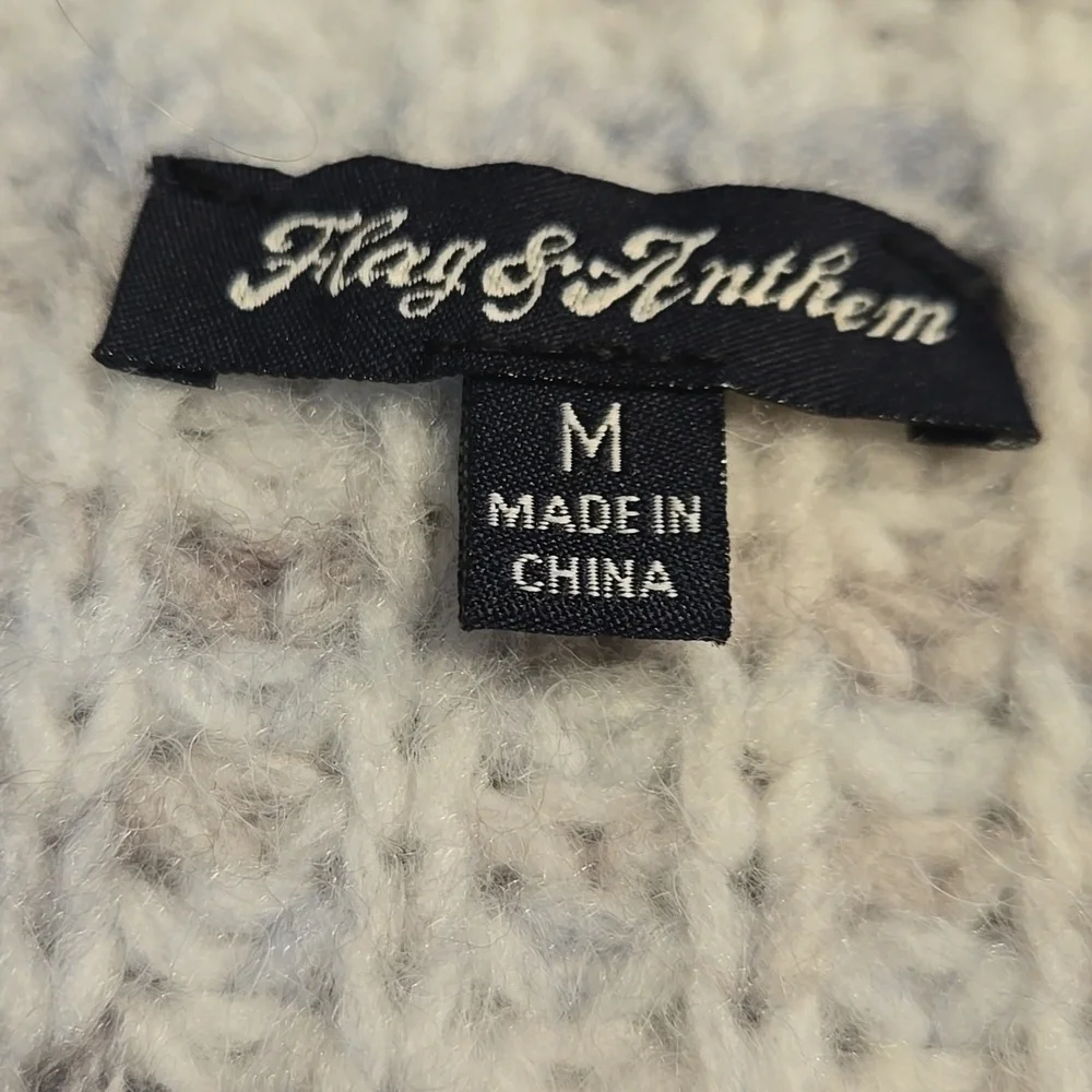Women's Gray,Blue,Taupe Tweed Sweater
